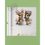 Muur sticker rendieren kerst, Ophalen of Verzenden, Nieuw