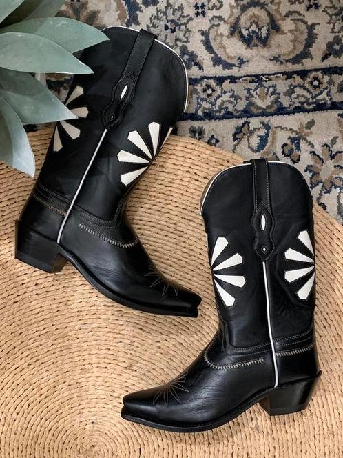 Bootstock cowboylaarzen 37 western boots bohemian laarzen, Kleding | Dames, Schoenen, Nieuw, Hoge laarzen, Zwart, Ophalen of Verzenden