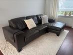 3-seater L-shaped Leather couch, Ophalen of Verzenden, Gebruikt, Leer
