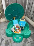 Zandbak Little tikes schildpad + accessoires, Kinderen en Baby's, Speelgoed | Buiten | Zandbakken, Ophalen, Zo goed als nieuw
