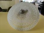 Mooi glazen plafondlamp vintage design, Ophalen, Zo goed als nieuw, Glas, Vintage design met een vleugje klassiek