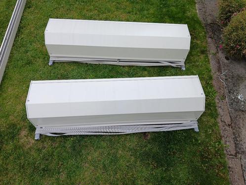 2 deur rolluiken handbediend met bak - weinig gebruikt, Doe-het-zelf en Verbouw, Rolluiken, Gebruikt, 200 cm of meer, Minder dan 100 cm