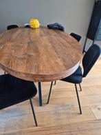 Eettafel Mango..ovaal..2:20 bij 1:00 meter., 100 tot 150 cm, 200 cm of meer, Ophalen of Verzenden, Zo goed als nieuw