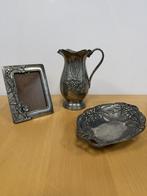 Tinnen decoratieve set, Antiek en Kunst, Antiek | Tin, Ophalen