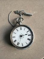 Antiek zilveren zakhorloge met sleutel, Ophalen of Verzenden