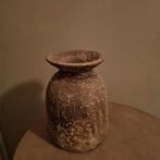 Nepalese stenen pot/kruik/vaas, Huis en Inrichting, Steen, Gebruikt, Overige kleuren, Ophalen of Verzenden