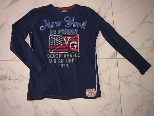 152 VINGINO vlag New York, Ophalen of Verzenden, Zo goed als nieuw, Jongen, Shirt of Longsleeve