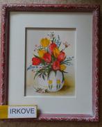 BLOEMEN VAAS SCHILDERIJ OP PANEEL * Gesigneerd *, Verzenden