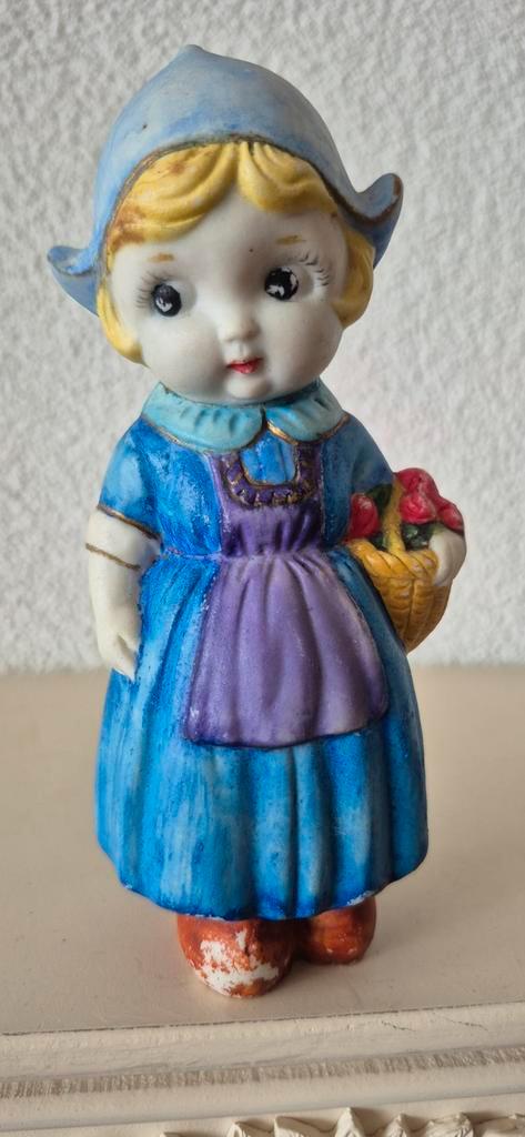 Vintage Boerin Beeldje - Made in Japan - 15 cm, Antiek en Kunst, Antiek | Keramiek en Aardewerk, Ophalen of Verzenden