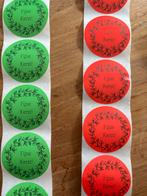 Fijne Kerst stickers, Hobby en Vrije tijd, Ophalen of Verzenden, Nieuw, Houten stempel