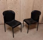 2 Kembo stoelen zwart  gemerkt, Huis en Inrichting, Stoelen, Ophalen, Zo goed als nieuw, Zwart, Twee