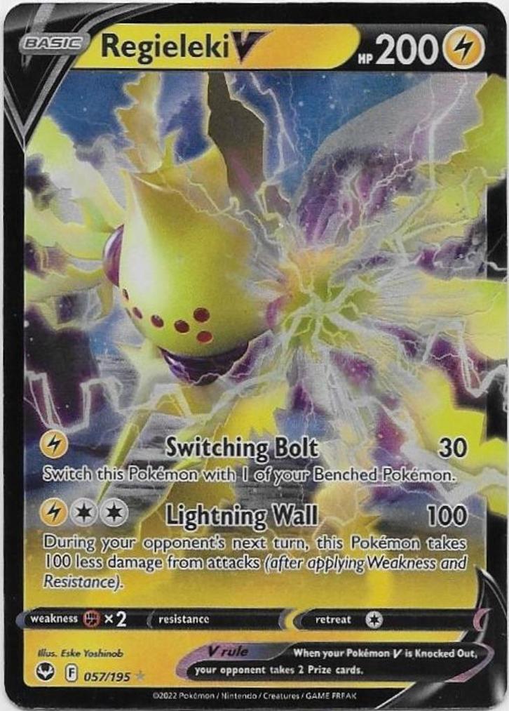 Silver Tempest,  Regieleki [v] 57/195, Hobby en Vrije tijd, Verzamelkaartspellen | Pokémon, Nieuw, Losse kaart, Verzenden