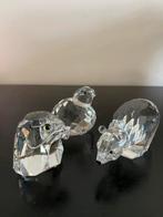 Searovski kristal beer, valk en patrijs, Verzamelen, Swarovski, Ophalen of Verzenden, Zo goed als nieuw