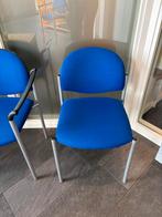 Wachtkamerstoelen met/zonder leuning - Goede staat, Huis en Inrichting, Ophalen, Wachtkamerstoel, Gebruikt, Blauw