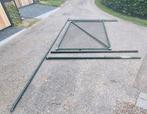 Harmonica hekwerk met poort, Tuin en Terras, Tuinhekken en Hekwerk, Ophalen, IJzer, Gaashekwerk, Met poort