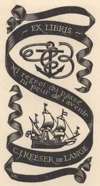 0417 Ex Libris Nederland : Mia Pot-van Regteren Altena, 1943, Verzenden