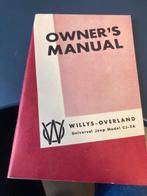 Jeep CJ-3A  Owners Manual, Boeken, Diverse auteurs, Ophalen of Verzenden, Zo goed als nieuw, Overige merken