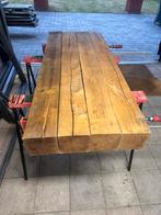4 droge eiken balken 15x15x145cm voor salontafel, Doe-het-zelf en Verbouw, Hout en Planken, Ophalen, Eiken, Zo goed als nieuw