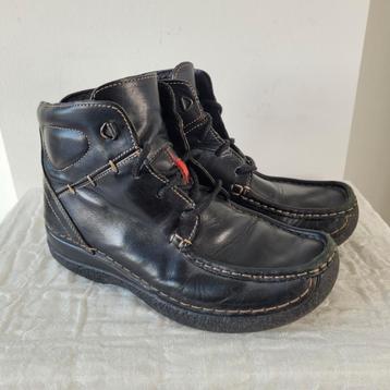 Wolky enkellaarsjes schoenen 38 Rolling Boot leer zwart beschikbaar voor biedingen