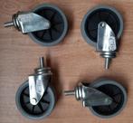 4 Nieuwe Zwenkwielen 100 mm, Ophalen In Gemert, Verzenden, Nieuw