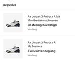 Jordan 3 Retro A Ma Maniére Diffused Blue - Maat 47, Overige kleuren, Nieuw, Ophalen of Verzenden, Sneakers of Gympen