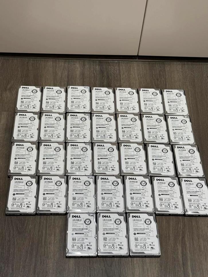 31x Dell Enterprise SAS 1.2TB HDD (Prijs per stuk), Computers en Software, Harde schijven, Gebruikt, Server, Intern, HDD, SAS