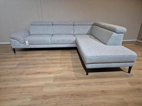 30% KORTING - NIEUW - Montel Modena Hoekbank - Grijs -Design, Huis en Inrichting, Banken | Sofa's en Chaises Longues, Nieuw, Vierpersoons of meer