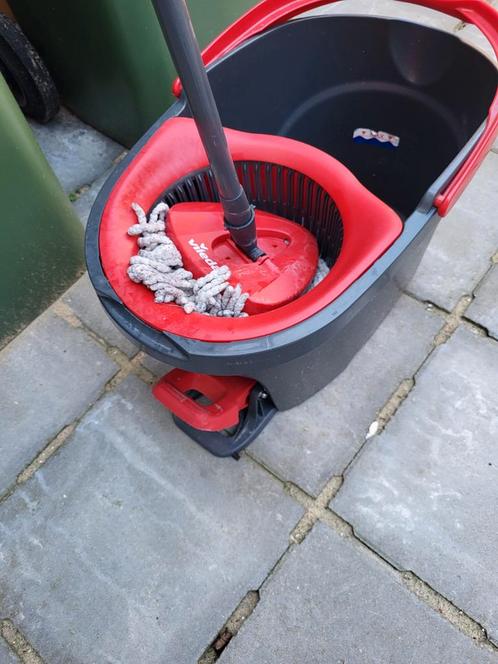 Vileda Turbo Mop en Emmer Set, Huis en Inrichting, Schoonmaakartikelen, Dweilemmer, -bak, of -wagen, Ophalen of Verzenden