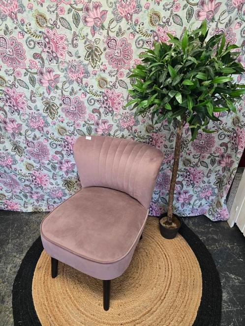 Oud roze fauteuil, Huis en Inrichting, Fauteuils, Zo goed als nieuw, 75 tot 100 cm, Ophalen
