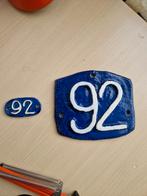 Vintage keramiek huisnummer 92 set van 2, Ophalen of Verzenden
