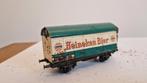 Fleismann H0  Platte wagon  heineken wagon, Ophalen, Gebruikt, Gelijkstroom, Fleischmann