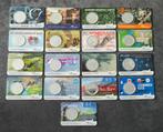 17 x vijfje coincard BU nederland + boek, Koningin Beatrix, Zilver, Euro's, Verzenden
