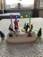 Kerst in de sneeuw met lampjes en een kerstman, Diversen, Kerst, Verzenden, Zo goed als nieuw