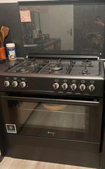 Wiggo gasfornuis met elektrische oven - Zwart - Nette staat, Ophalen, 60 cm of meer, Grill, 4 kookzones