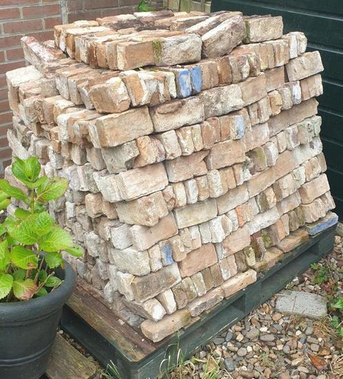 ca. 900 IJsselsteentjes metselstenen – 16 x 8 x 4 cm, Doe-het-zelf en Verbouw, Metselstenen, Gebruikt, Bakstenen, Ophalen