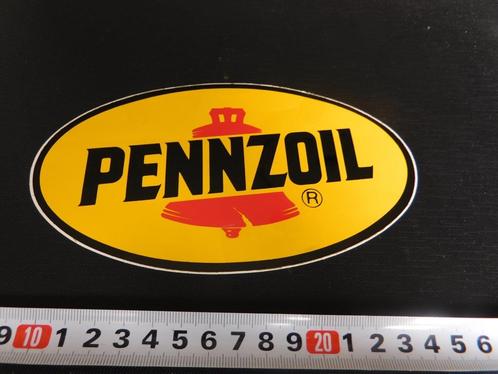 sticker PENNZOIL   olie  logo, Verzamelen, Stickers, Zo goed als nieuw, Bedrijf of Vereniging, Ophalen