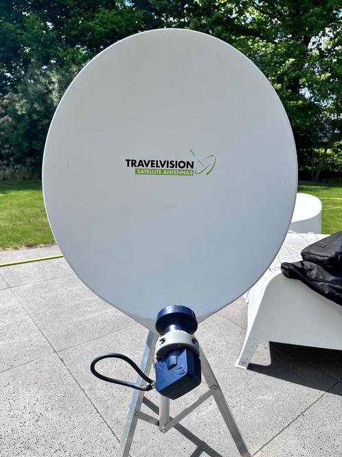 Schotelantenne Travelvision R7 65PRO + Solara tv in een set, Audio, Tv en Foto, Schotelantennes, Zo goed als nieuw, (Schotel)antenne