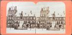 Adolphe Block stereofoto DEN HAAG Standbeeld Willem II 1870, Verzamelen, Gebruikt, Verzenden, Foto, Gebouw