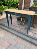 Grenen sidetable in Deens blauw, Ophalen
