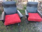 2 fauteuils jaren 60., Huis en Inrichting, Fauteuils, Ophalen, Gebruikt, 75 tot 100 cm