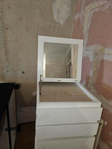 IKEA MALM ladekast met spiegel - Wit - afbeelding 2
