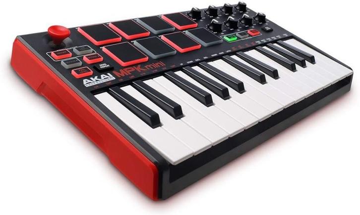 Akai MPK Mini Mk2, Muziek en Instrumenten, Midi-apparatuur, Zo goed als nieuw, Ophalen of Verzenden
