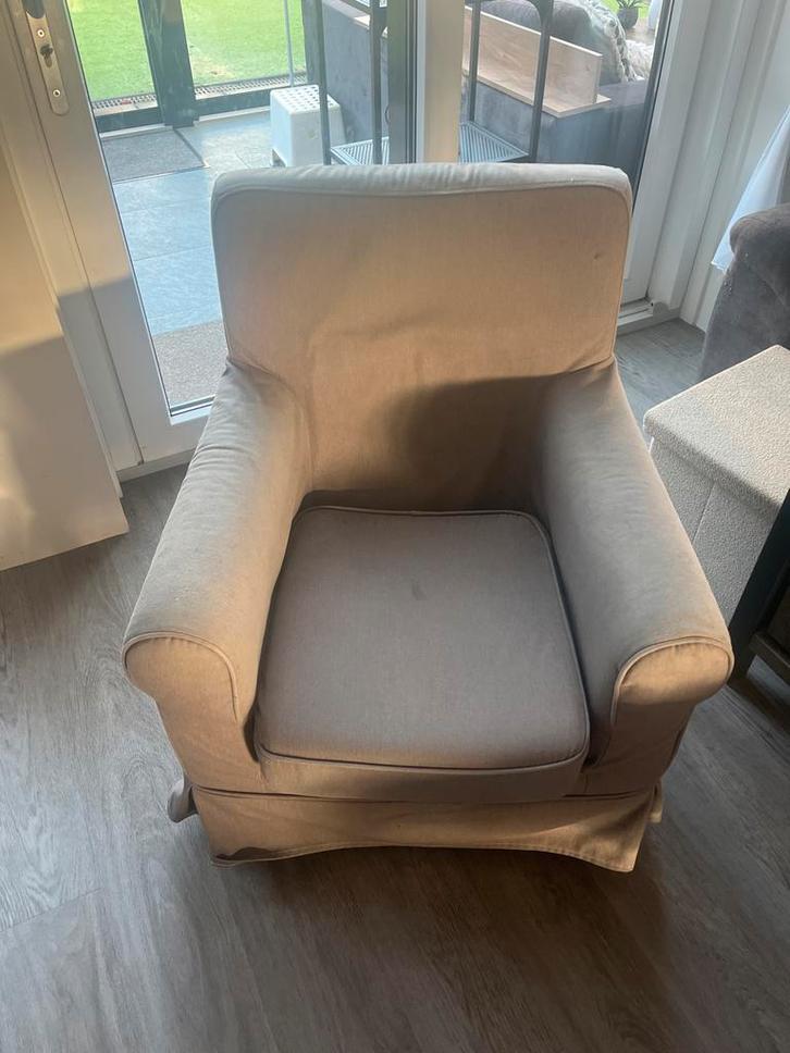 Gratis Fauteuil met wasbare hoes, Huis en Inrichting, Fauteuils, Gebruikt, Stof, 75 tot 100 cm, Ophalen