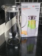 Glas, Glazen karaf met handvat ALPINE, 1,4L, steenless steel, Ophalen of Verzenden, Nieuw