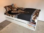Ikea Släkt bed 200x90, Huis en Inrichting, Slaapkamer | Bedden, Ophalen, 90 cm, Eenpersoons, Wit