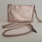 Zuss goudkleurige vegan clutch met fijn reliëf., Verzenden, Nieuw, Overige kleuren, Avondtasje