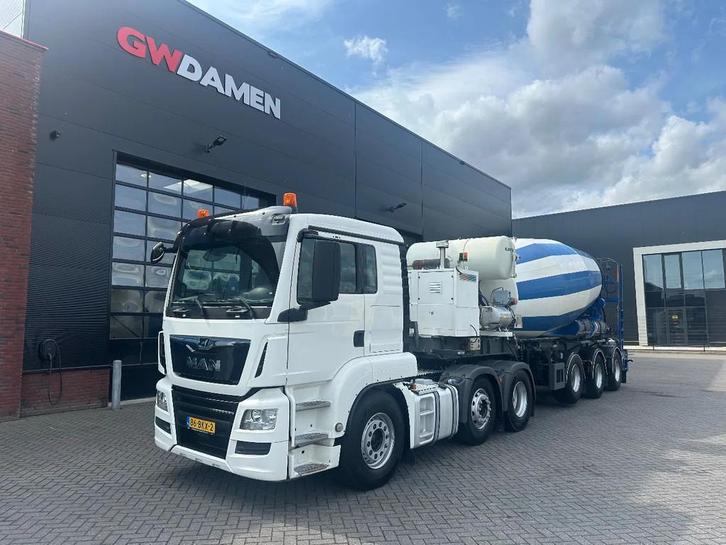MAN TGS 26.420 6x2 + Mixeroplegger 15 m3 Euro 6 (bj 2018), Auto's, Vrachtwagens, Particulier, ABS, Airconditioning, Bluetooth