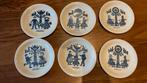Zes vintage Royal Sphinx ontbijt bordjes, Huis en Inrichting, Keuken | Servies, Ophalen, Porselein, Overige stijlen, Bord(en)