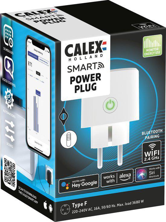 Calex Slimme Stekker - Energiemeter - Smart Plug, Huis en Inrichting, Lampen | Overige, Nieuw, Ophalen