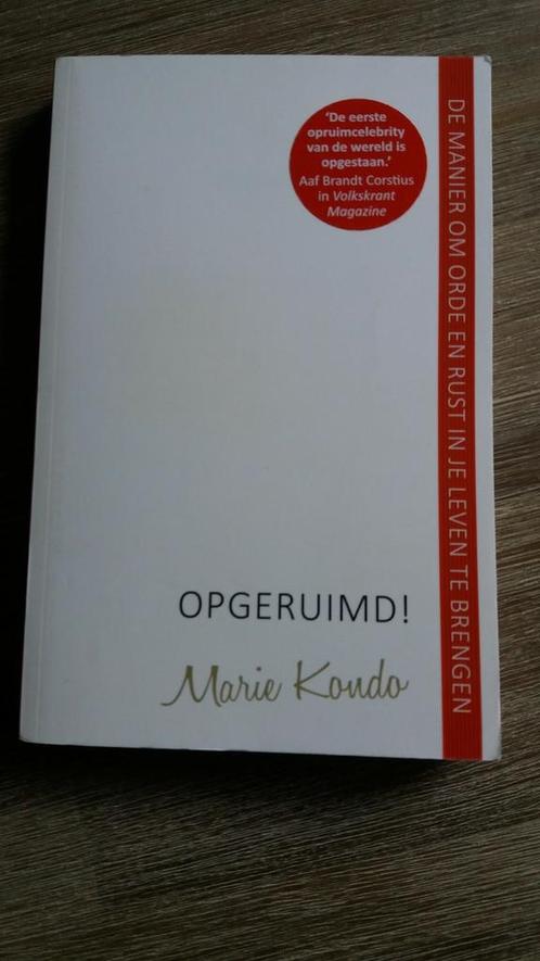 Marie Kondo OPGERUIMD! 223 blz

De manier om orde en rust in, Boeken, Advies, Hulp en Training, Zo goed als nieuw, Ophalen of Verzenden